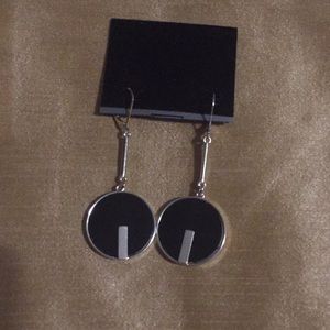 Black dangle earrings